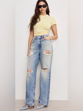 Good American Good 90’s Relaxed Jeans NWT size 2